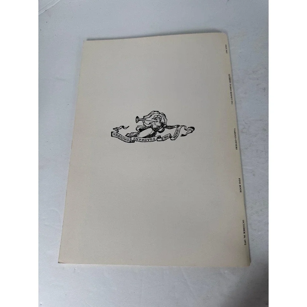 Sotheby Parke Bernet Fine Books Manuscripts Auction Catalog 1972 Blue Jay